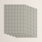 Gingham Cloth / Olive Checks Wrapping Paper Gallery Image 3