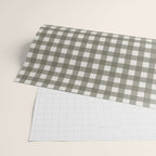 Gingham Cloth / Olive Checks Wrapping Paper Gallery Image 2