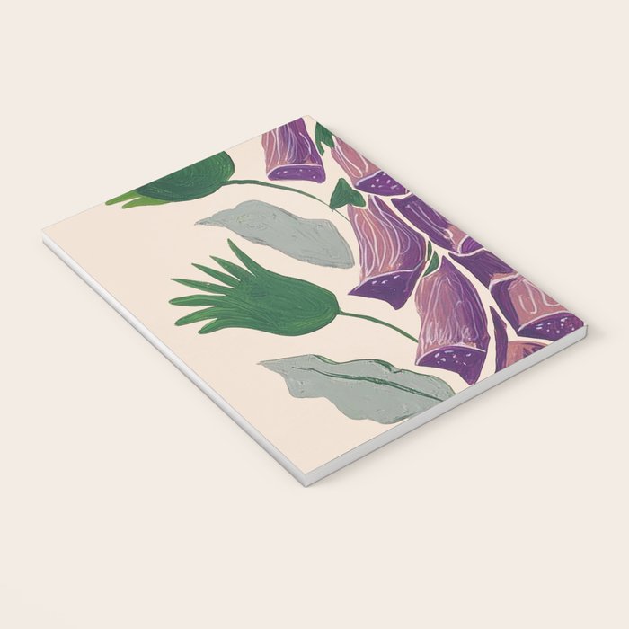 Contemporary Botanical Garden Foxglove in Bloom Notebook Gallery Image 3