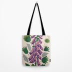 Contemporary Botanical Garden Foxglove in Bloom Tote Bag Gallery Image 2