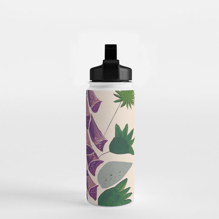 Contemporary Botanical Garden Foxglove in Bloom Water Bottle Gallery Image 2
