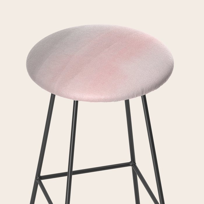 Blushing Pink & Grey Watercolor Stool Gallery Image 2