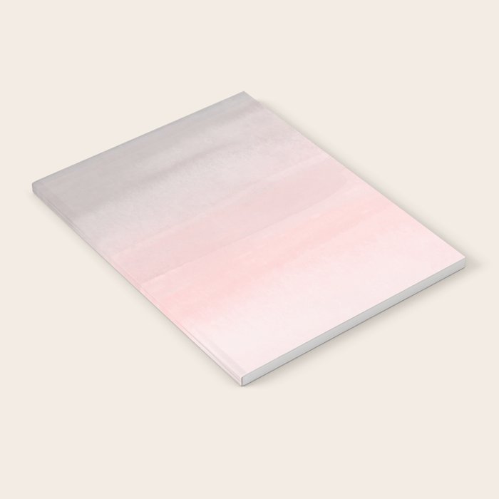 Blushing Pink & Grey Watercolor Notebook Gallery Image 1