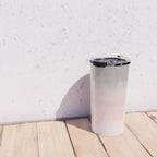 Blushing Pink & Grey Watercolor Travel Mug Gallery Image 4