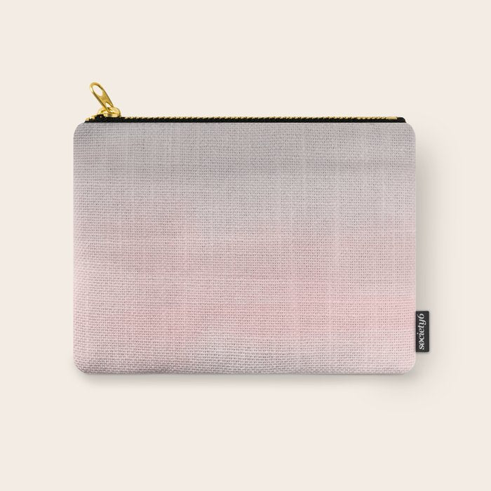 Blushing Pink & Grey Watercolor Carry All Pouch Gallery Image 1