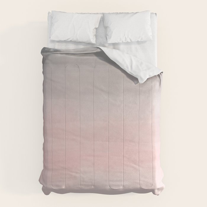 Blushing Pink & Grey Watercolor Comforter Gallery Image 1