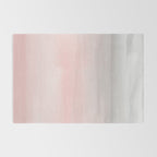 Blushing Pink & Grey Watercolor Rug Gallery Image 2