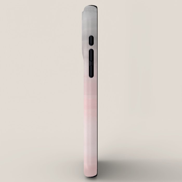 Blushing Pink & Grey Watercolor iPhone Case Gallery Image 2