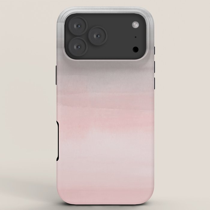 Blushing Pink & Grey Watercolor iPhone Case Gallery Image 8