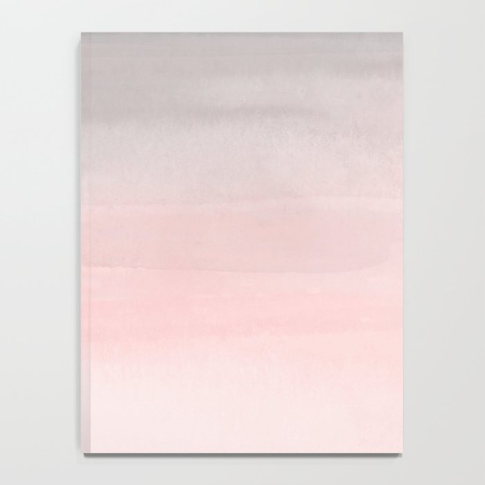 Blushing Pink & Grey Watercolor Notebook Gallery Image 4