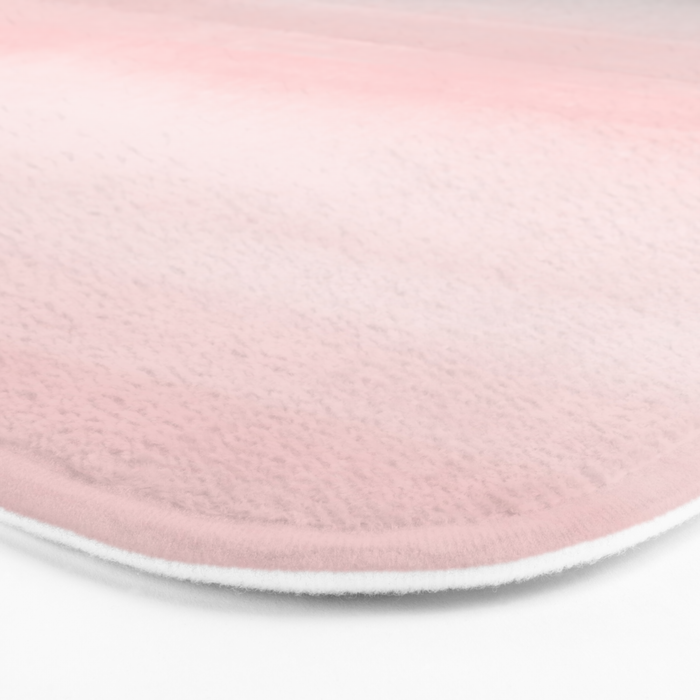 Blushing Pink & Grey Watercolor Bath Mat Gallery Image 3