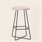 Blushing Pink & Grey Watercolor Stool Gallery Image 1