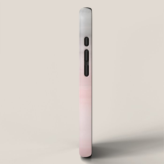 Blushing Pink & Grey Watercolor iPhone Case Gallery Image 2