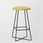 Minimal Line Curvature LXXIII Sunshine Yellow Mid Century Modern Arch Abstract Stool Gallery Image 1