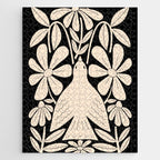 Freedom - Bird and Flower - Black and White  Jigsaw Puzzle Gallery Image 1