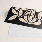 Freedom - Bird and Flower - Black and White  Wrapping Paper Gallery Image 2