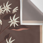 Floral Mocha 3 Wall Tapestry Gallery Image 3