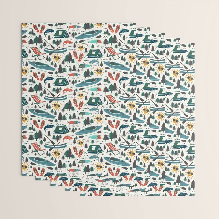 Lake Life - Summer Ivory Wrapping Paper Gallery Image 3