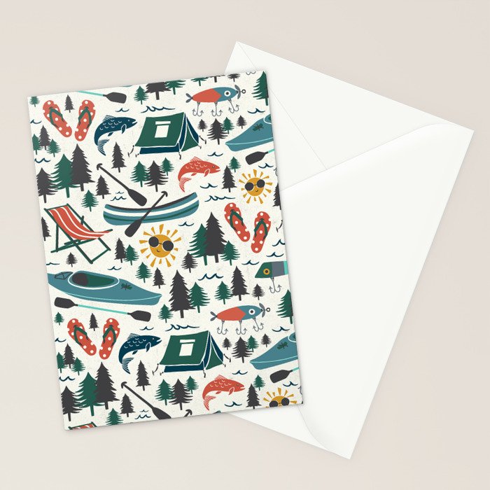 Lake Life - Summer Ivory Stationery Card Gallery Image 2