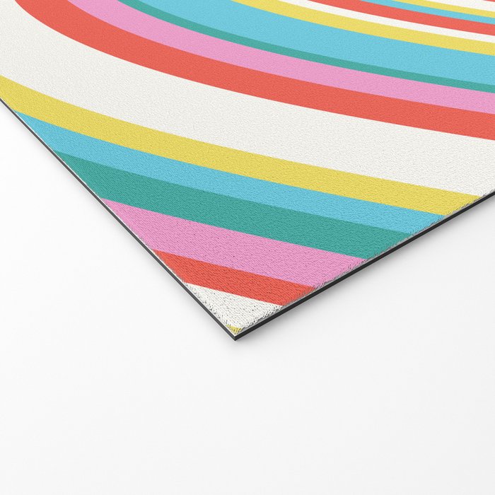  Wavy Stripes II - 60s Candy Rainbow Welcome Mat Gallery Image 2