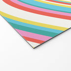  Wavy Stripes II - 60s Candy Rainbow Welcome Mat Gallery Image 2
