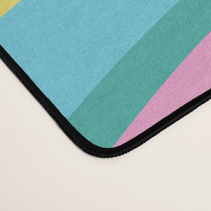  Wavy Stripes II - 60s Candy Rainbow Desk Mat Gallery Image 4
