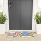  Wavy Stripes II - 60s Candy Rainbow Welcome Mat Gallery Image 3