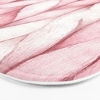Large Oversize Sweater Braids Pink Blush Watercolor All Over Bath Mat Gallery Image 3