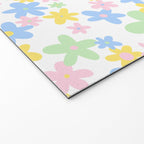Colorful pastel flower art pattern Welcome Mat Gallery Image 2