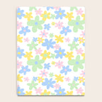 Colorful pastel flower art pattern Notebook Gallery Image 4