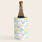 Colorful pastel flower art pattern Wine Chiller Gallery Image 1