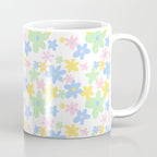 Colorful pastel flower art pattern Coffee Mug Gallery Image 1
