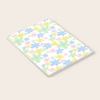 Colorful pastel flower art pattern Notebook Gallery Image 3
