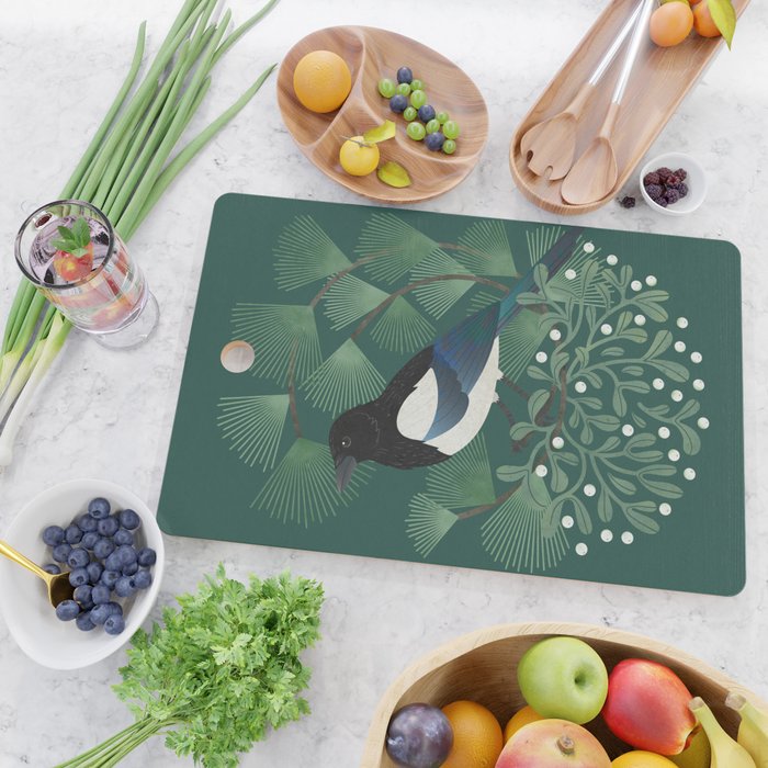 Magpie & Mistletoe Cutting Board Gallery Image 2