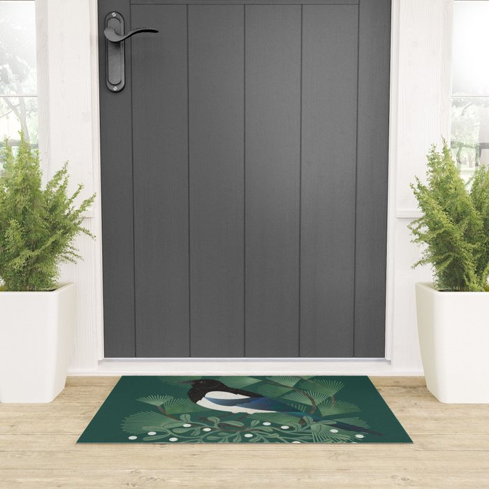 Magpie & Mistletoe Welcome Mat Gallery Image 3