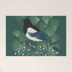 Magpie & Mistletoe Welcome Mat Gallery Image 1