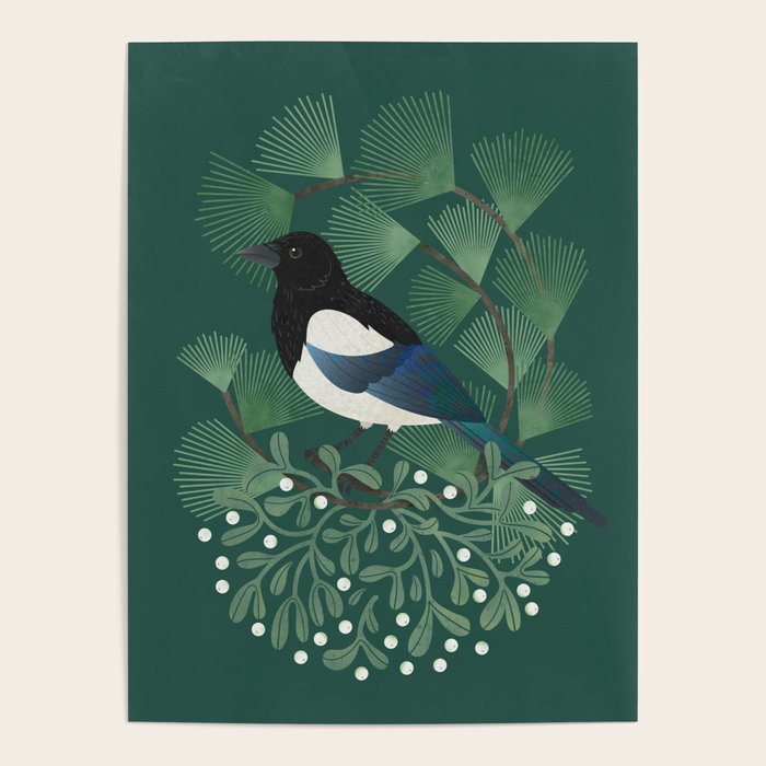 Magpie & Mistletoe Poster Gallery Image 4