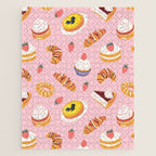 Vintage sweet pastry dessert food pattern Jigsaw Puzzle Gallery Image 1