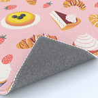 Vintage sweet pastry dessert food pattern Rug Gallery Image 4