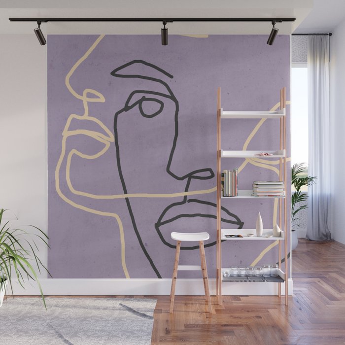 Abstract Face 6/1 Wall Mural Gallery Image 1