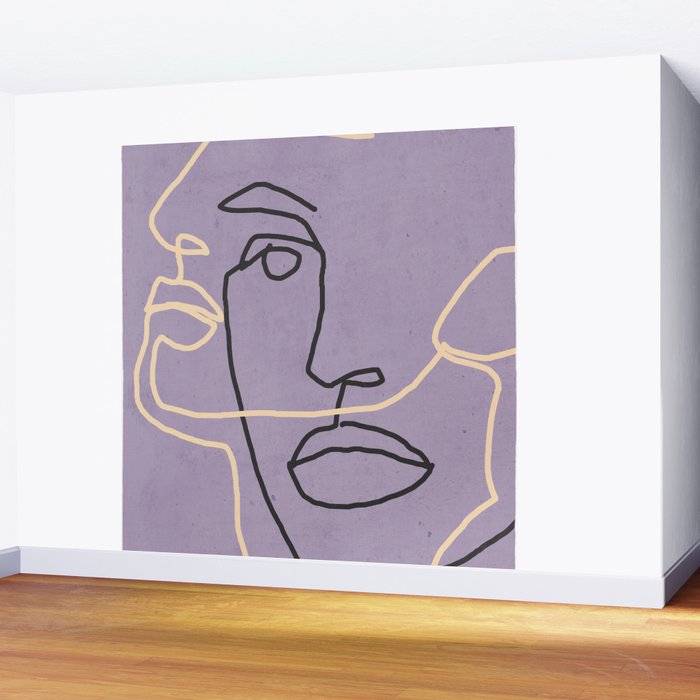 Abstract Face 6/1 Wall Mural Gallery Image 2