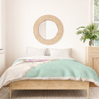 Bubble Gum Sneaky Llama in Green Duvet Cover Gallery Image 3