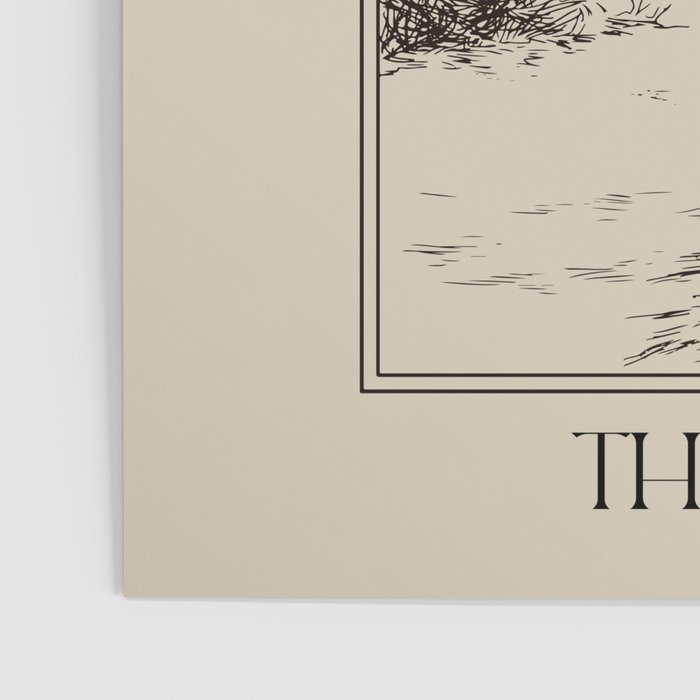 The Moon Tarot Card Poster. Mystic Landscape. Esoteric tarot. Dark moon Poster Gallery Image 3