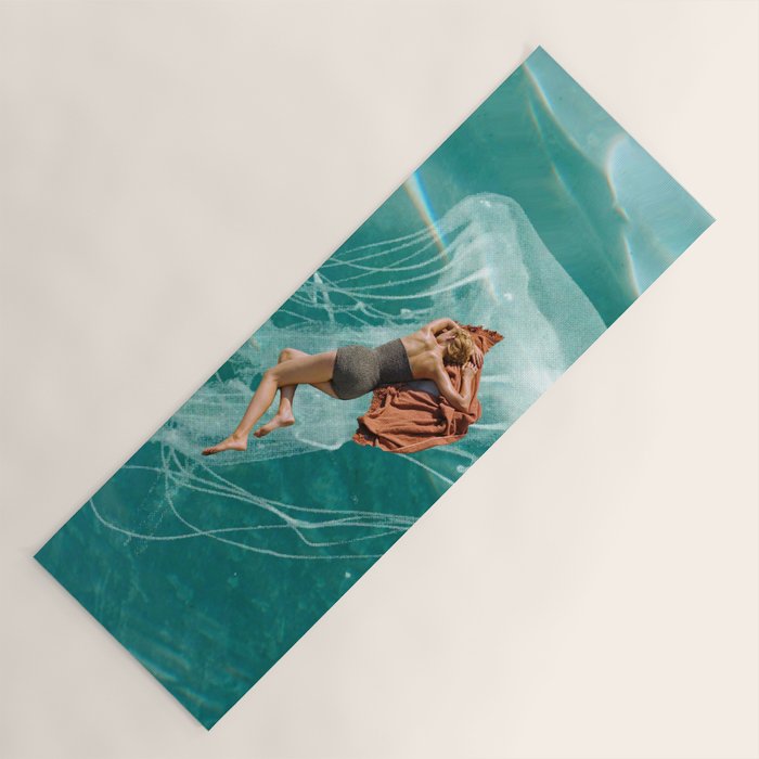 Wherever the current takes me (the jellyfish) Yoga Mat Gallery Image 1