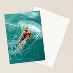 Wherever the current takes me (the jellyfish) Stationery Card Gallery Image 2