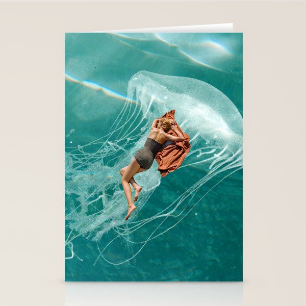 Wherever the current takes me (the jellyfish) Stationery Card Gallery Image 2