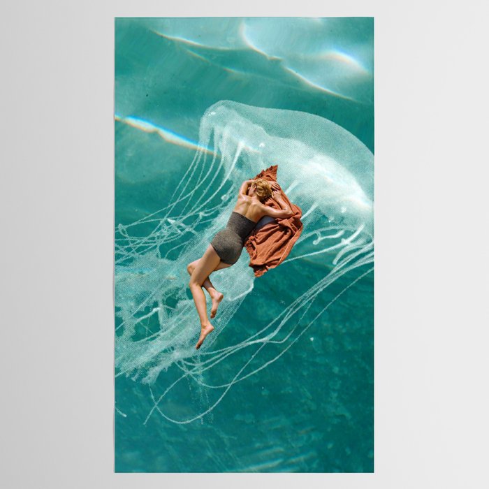 Wherever the current takes me (the jellyfish) Tablecloth Gallery Image 2