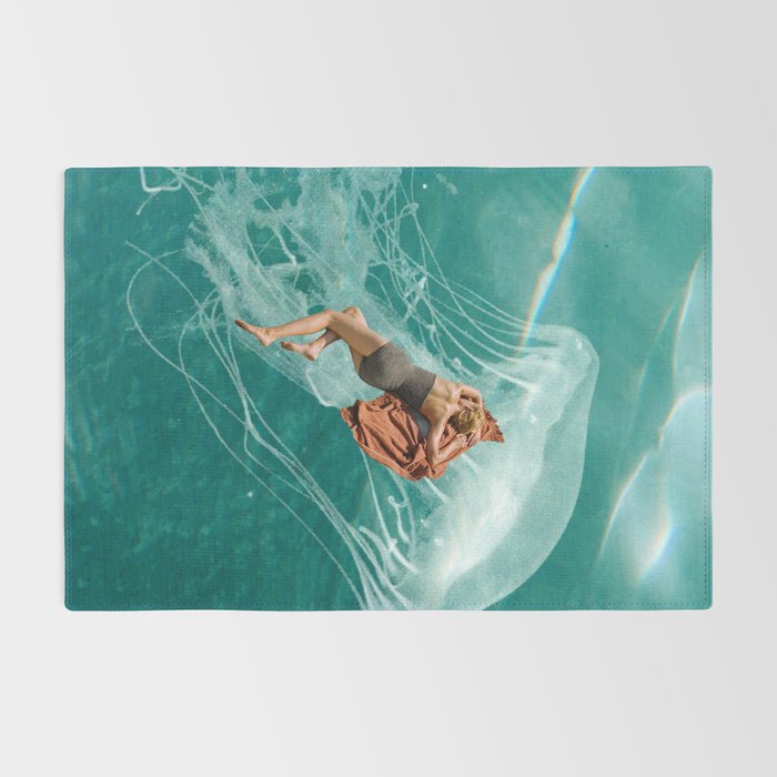 Wherever the current takes me (the jellyfish) Rug Gallery Image 2