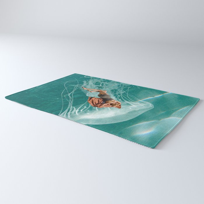 Wherever the current takes me (the jellyfish) Rug Gallery Image 3