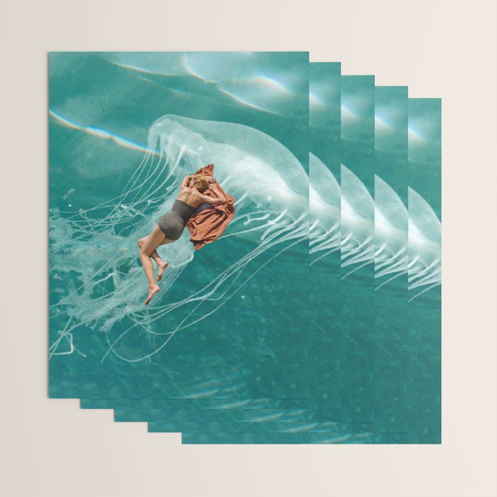 Wherever the current takes me (the jellyfish) Wrapping Paper Gallery Image 3